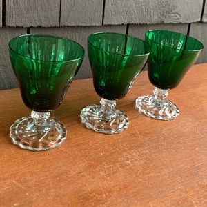 Vintage Mid Century Modern Juice Glasses Set of 3